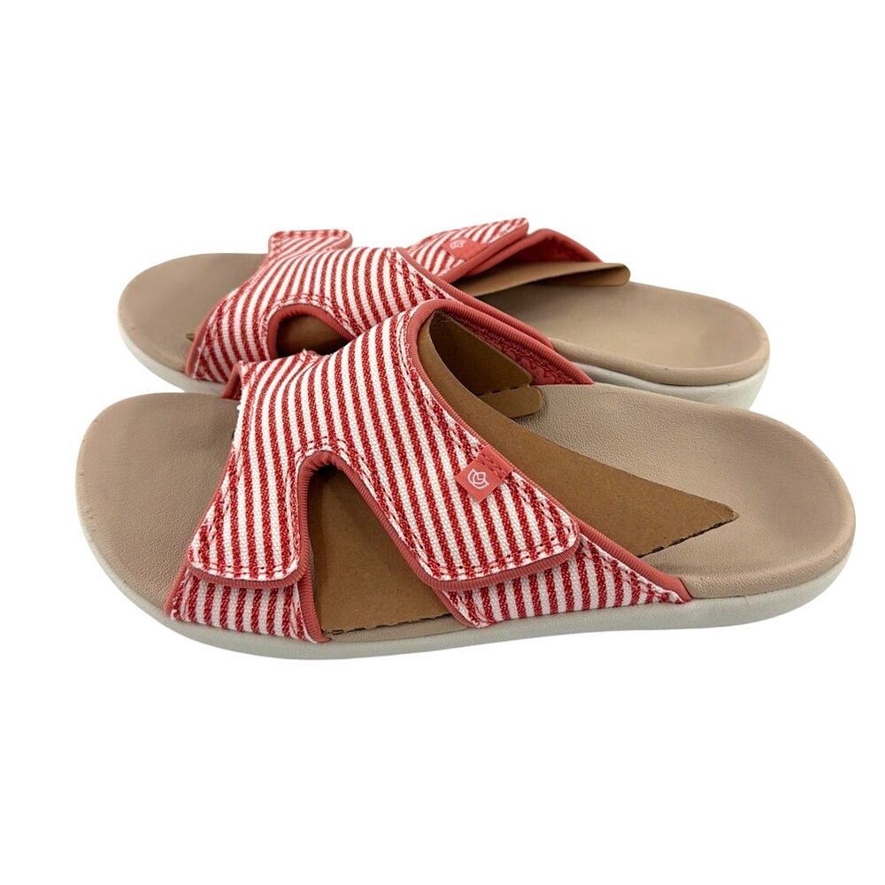 Spenco Women's Crabapple Kholo Stripe Slide Sandals Size 6.5 - Picture 6 of 10